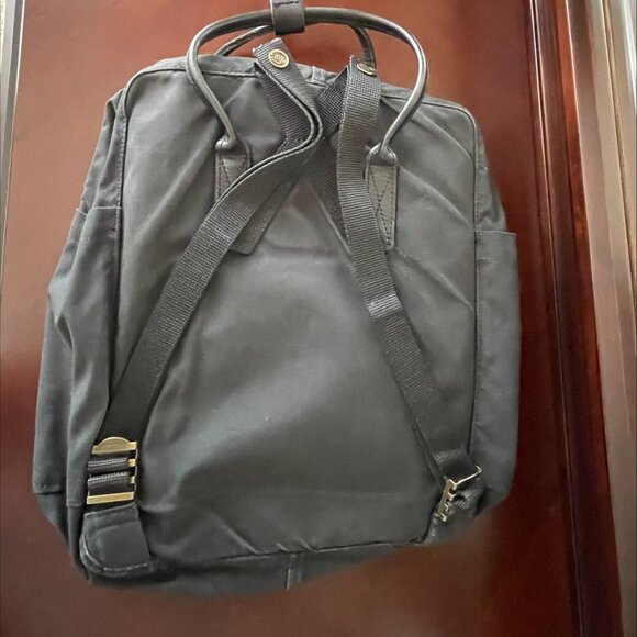 Fjällräven Kånken No. 2 Black – G-1000 HeavyDuty with Leather Details Size: 15\
